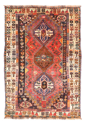 Perserteppich - Nomadic 166 x 110 cm - rot