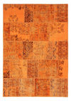 Tappeto Patchwork 170x240cm - Perserteppich Wollteppich - Rettangolo / Marrone / 170 x 240 cm Rettangolo