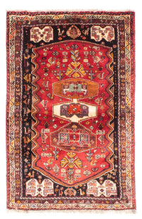 Tapis persan - Nomadic - 160 x 105 cm - rouge