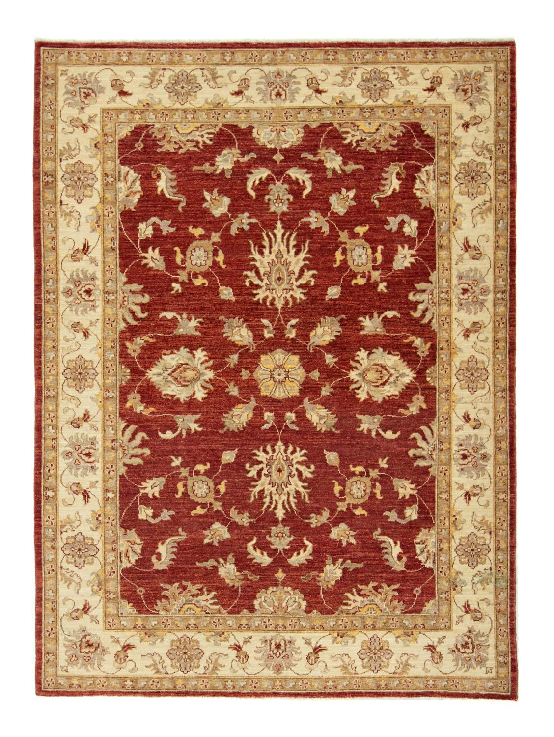 Ziegler Teppich 201 x 150 cm - rot