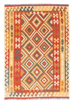 Kelim Teppich - Oriental 200 x 133 cm - rot