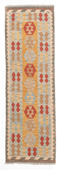 Tapis de couloir Tapis Kelim - Splash - 212 x 65 cm - multicolore