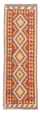 Kelim Teppich - Splash 200 x 66 cm - rot