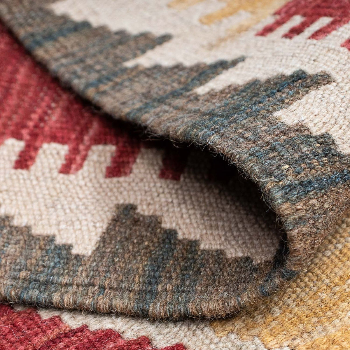 Kelim Teppich - Splash 203 x 69 cm - mehrfarbig