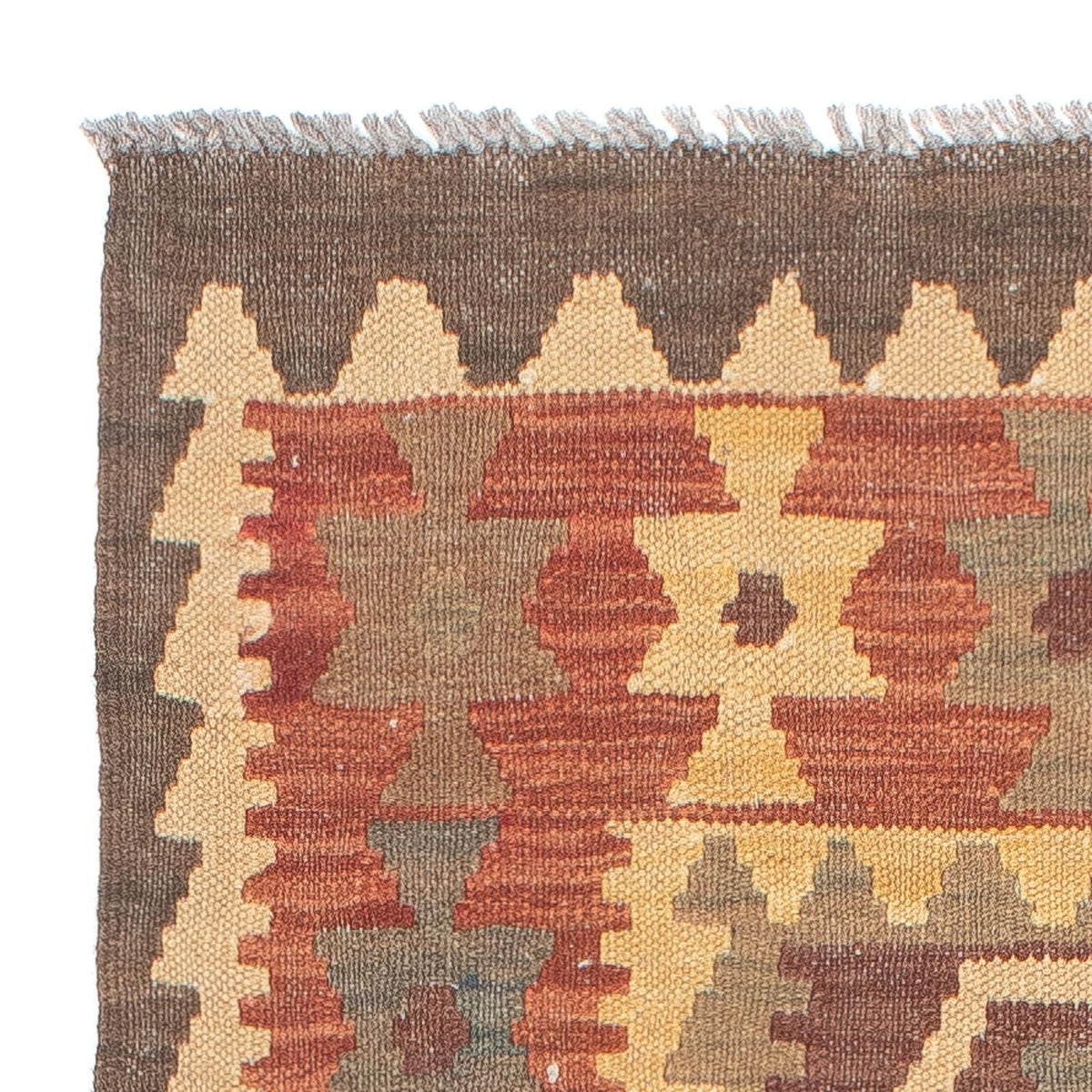 Tapis de couloir Tapis Kelim - Splash - 201 x 67 cm - multicolore