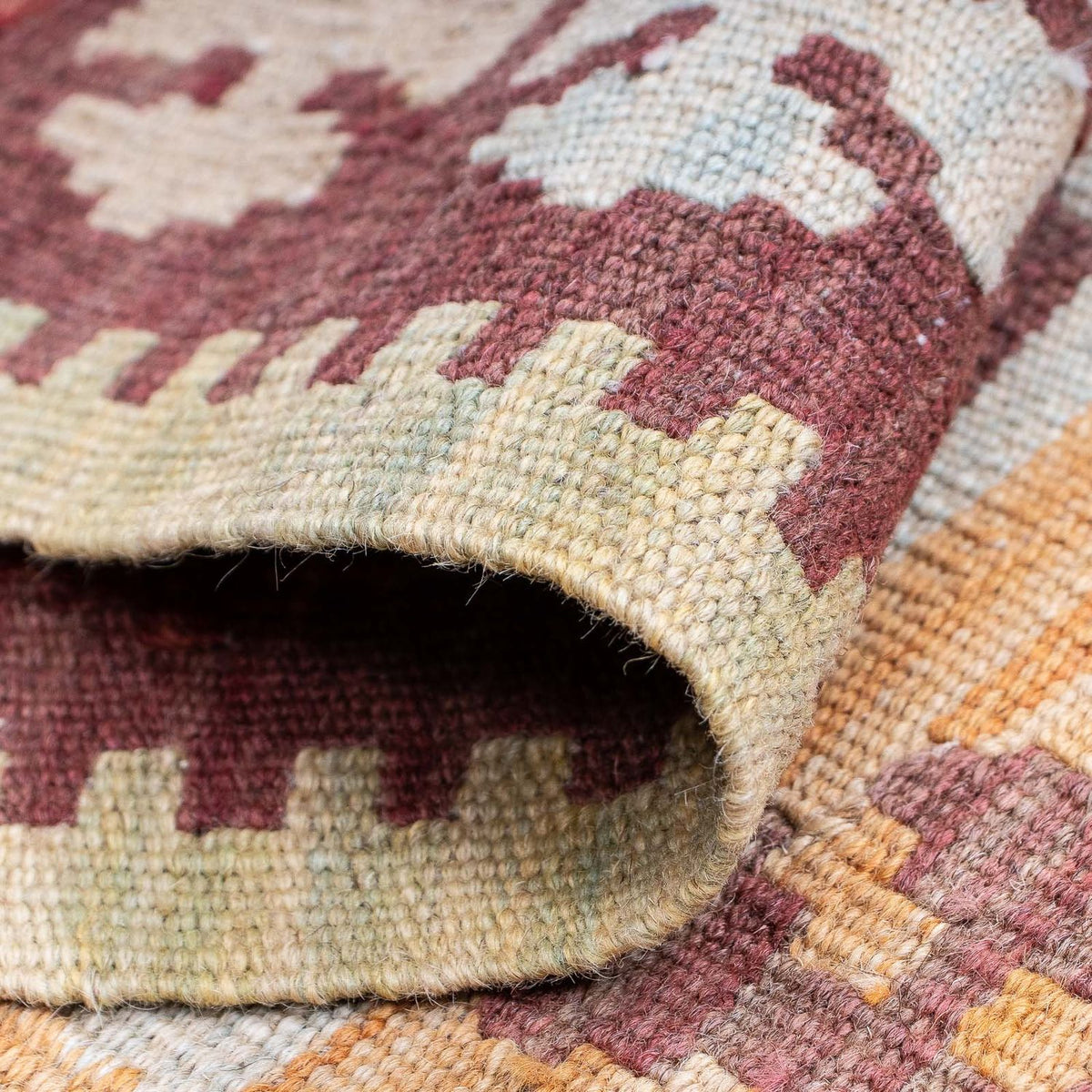 Kelim Teppich - Splash 194 x 48 cm - mehrfarbig