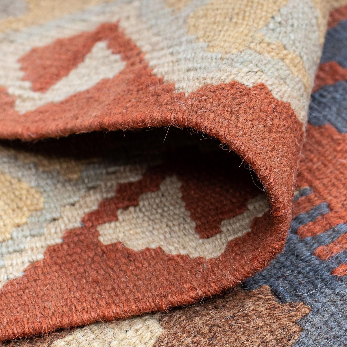 Kelim Teppich - Splash 182 x 61 cm - rost