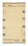 Tapis Népalais 90x160cm - Tapis en laine - Rectangle / Beige / 90 x 160 cm Rectangle