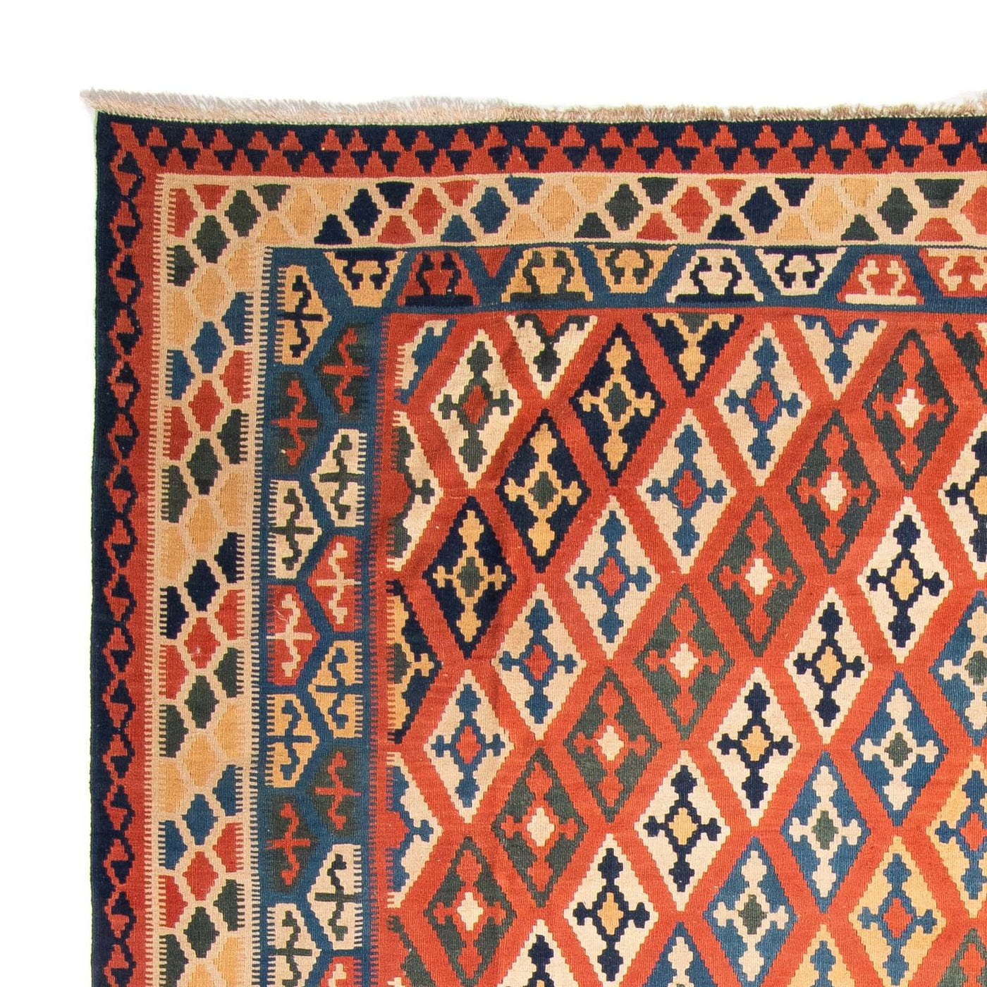 Kelim Fars Teppich 388x308cm