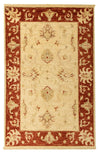 Ziegler Teppich 80x125cm - Orientteppich - beige - Rechteckig / Beige / 80 x 125 cm Rechteckig