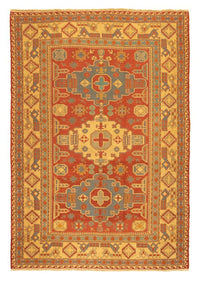Tapis Kelim - Oriental - 248 x 206 cm - rouge foncé