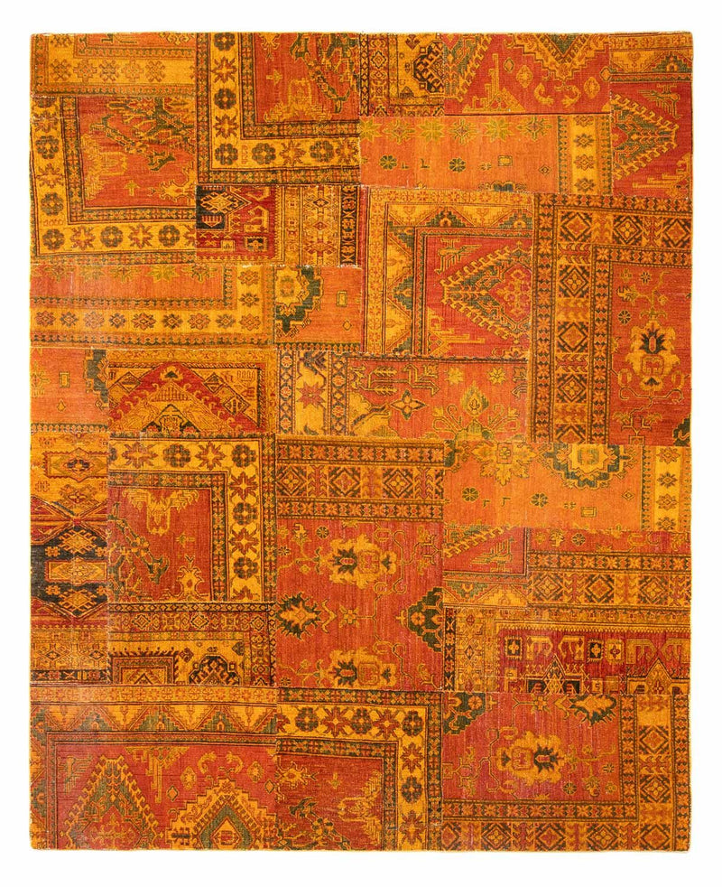 Patchwork Teppich 295 x 239 cm