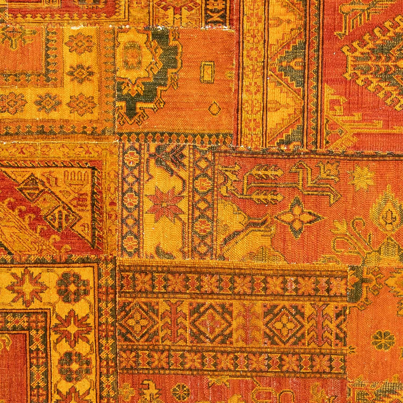 Patchwork Teppich 295 x 239 cm