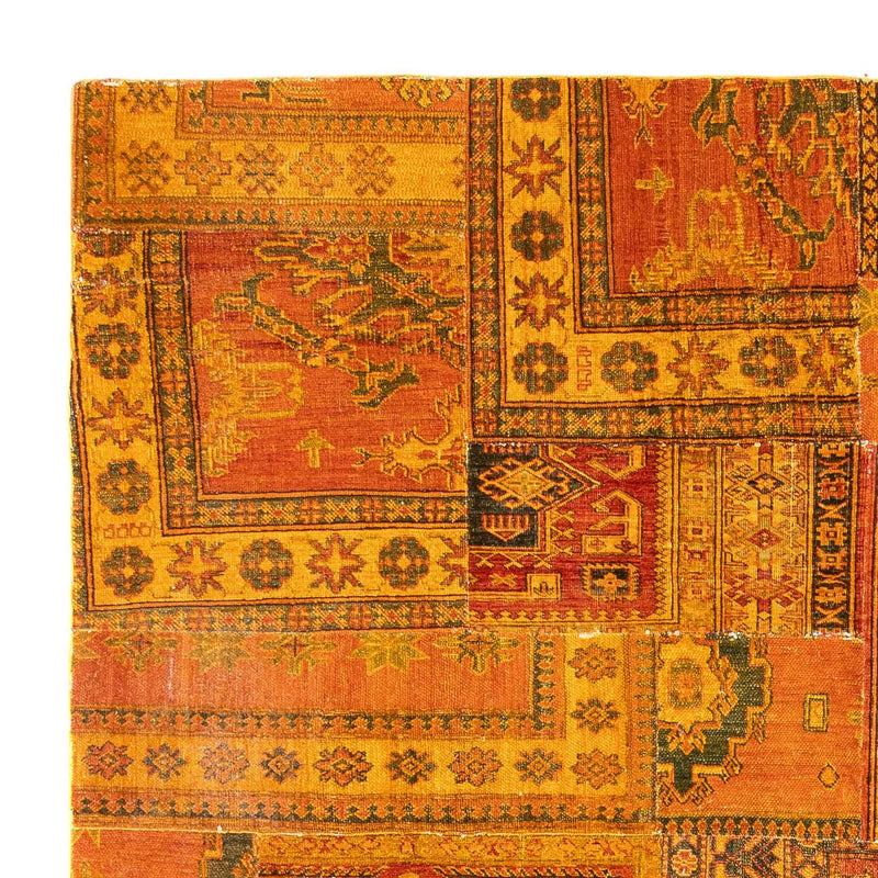 Patchwork Teppich 295 x 239 cm