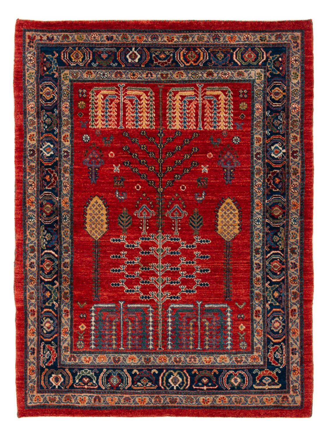 Gabbeh Teppich - Kaschkuli Perser - 120 x 85 cm - rot