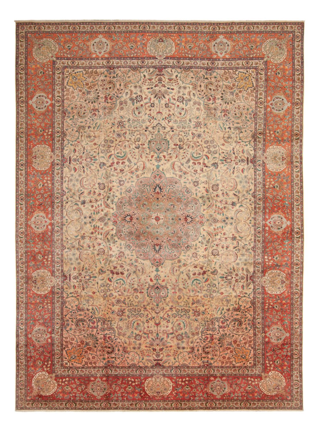 Perserteppich - Täbriz - Royal - 486 x 350 cm - beige