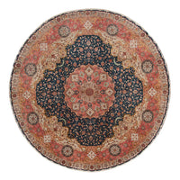 Tapis persan - Tabriz - Premium ronde  - 500 x 500 cm - bleu