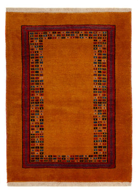 Gabbeh Teppich - Loribaft Perser - 118 x 84 cm - gold