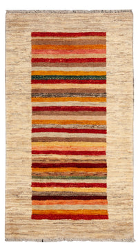 Tapis Gabbeh - Loribaft Persan - 137 x 74 cm - multicolore