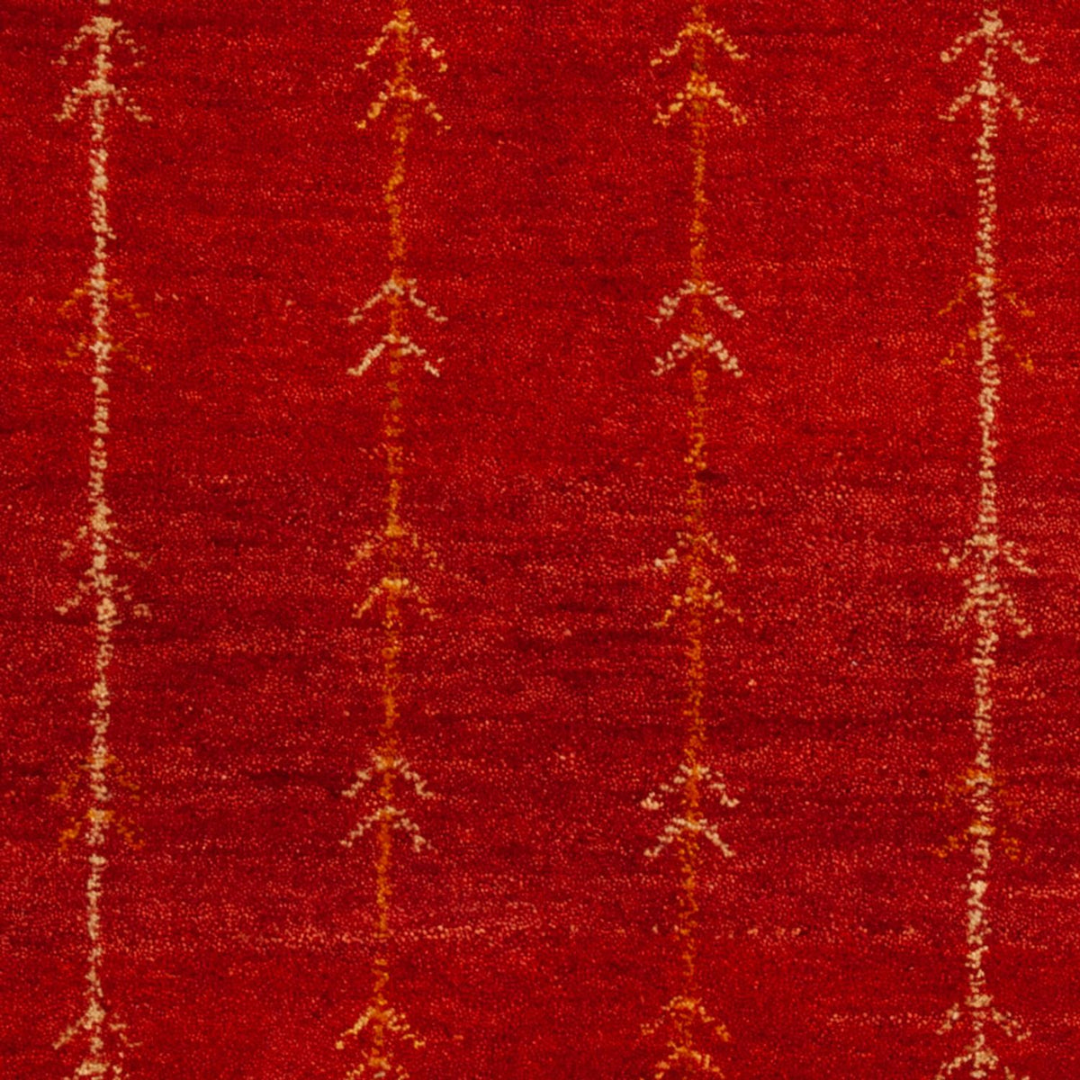 Gabbeh Teppich - Loribaft Perser - 133 x 84 cm - rot