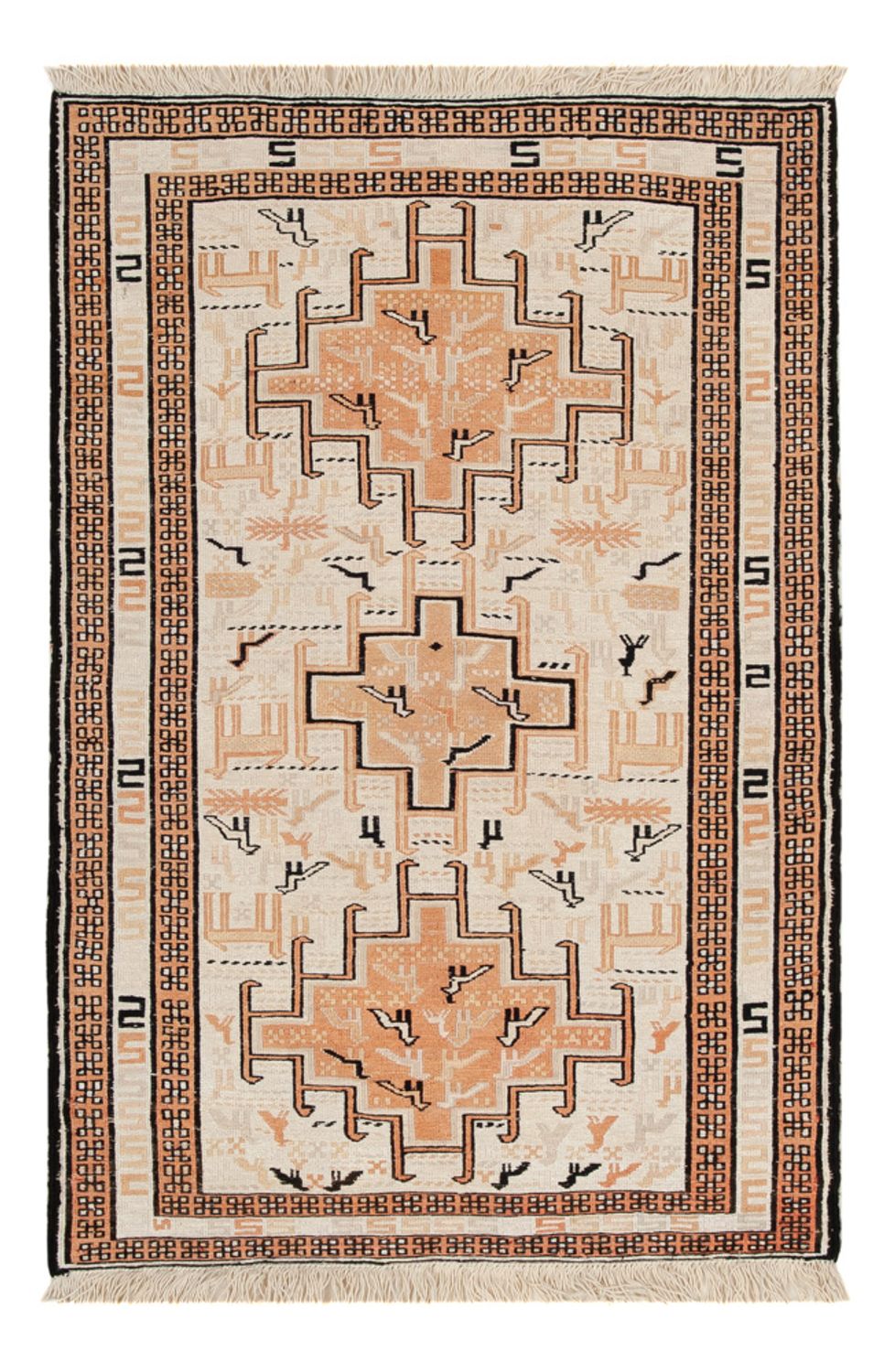 Kelim Teppich - Oriental - 101 x 65 cm - beige