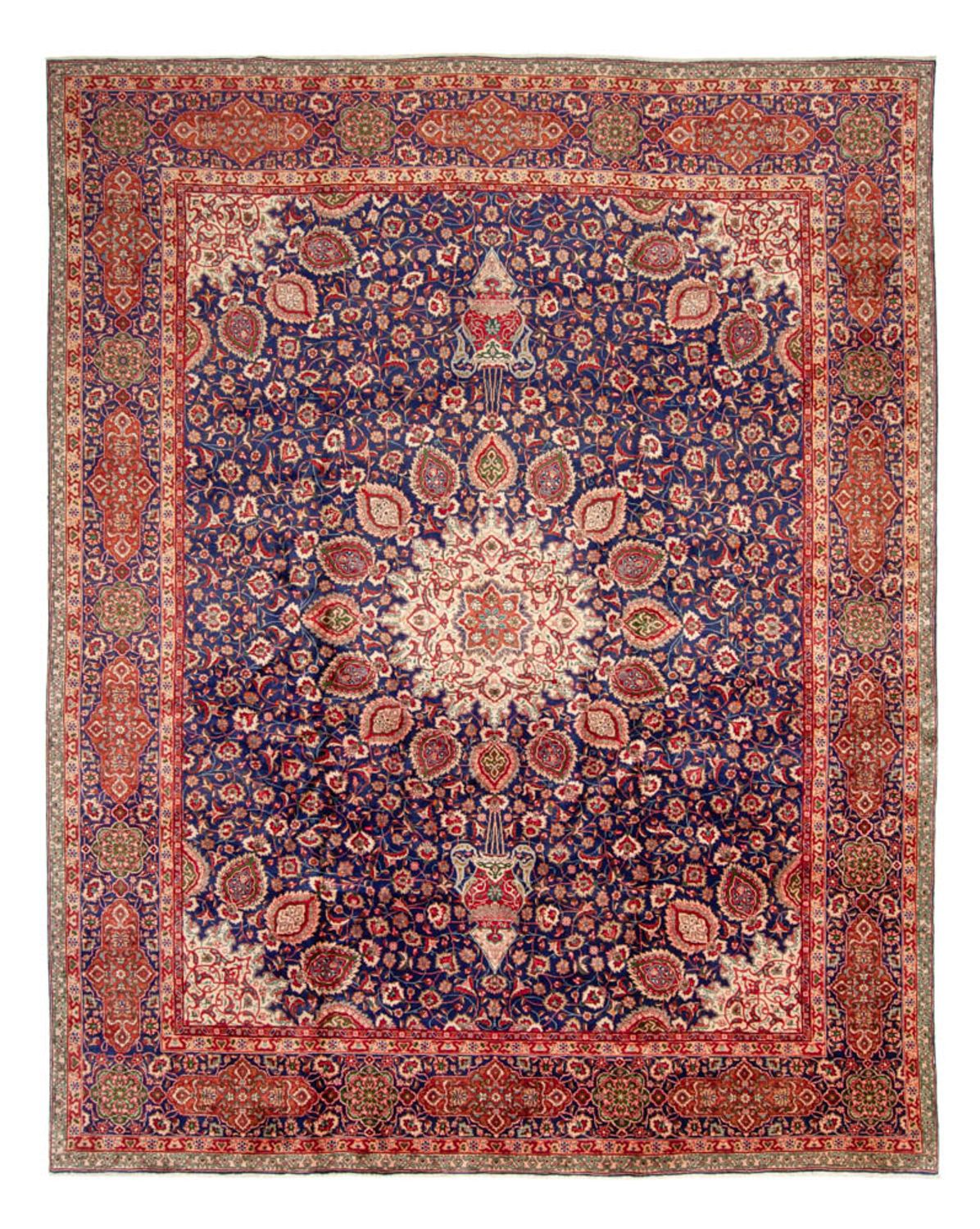 Perserteppich - Täbriz - 440 x 354 cm - dunkelblau