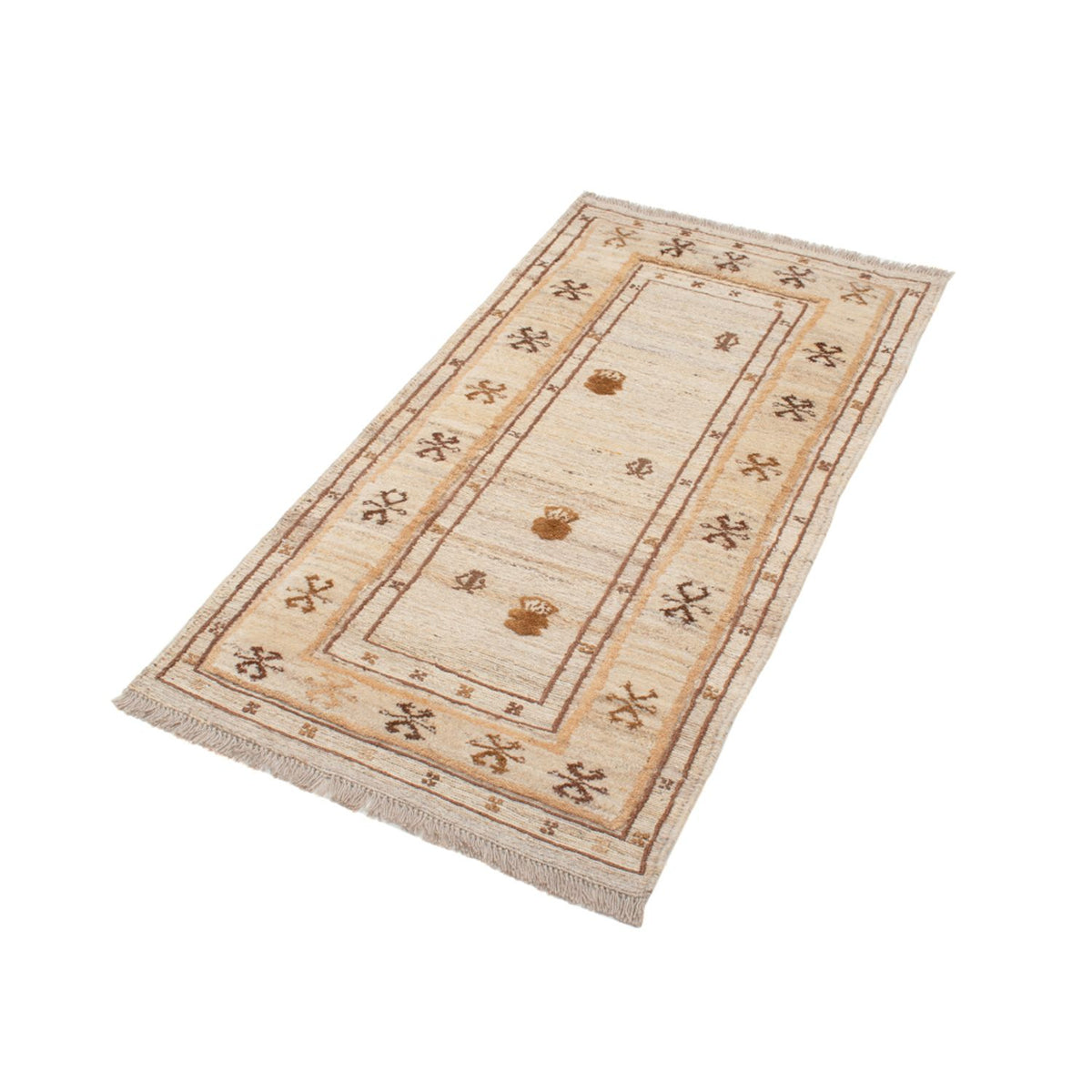 Gabbeh Teppich - Perser - 142 x 73 cm - beige