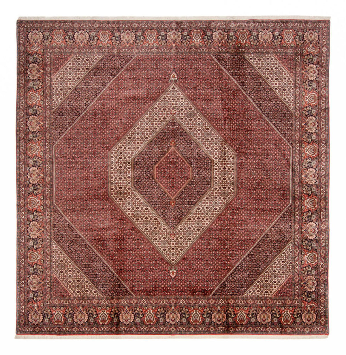 Perserteppich - Bidjar - Royal quadratisch  - 359 x 355 cm - braun