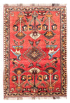 Shiraz Tappeto 112x168cm - Tappeto persiano - Rettangolo / Rosso scuro / 112 x 168 cm Rettangolo
