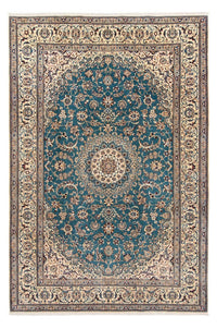Tapis persan - Nain - 315 x 204 cm - bleu de mer