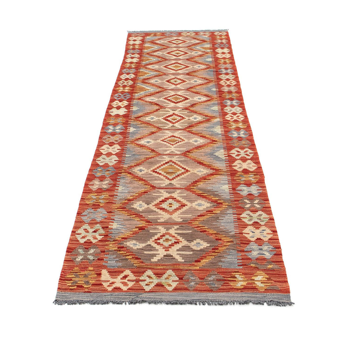 Kelim Teppich - Splash 298 x 77 cm