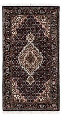 Tapis persan - Tabriz - 141 x 73 cm - bleu foncé