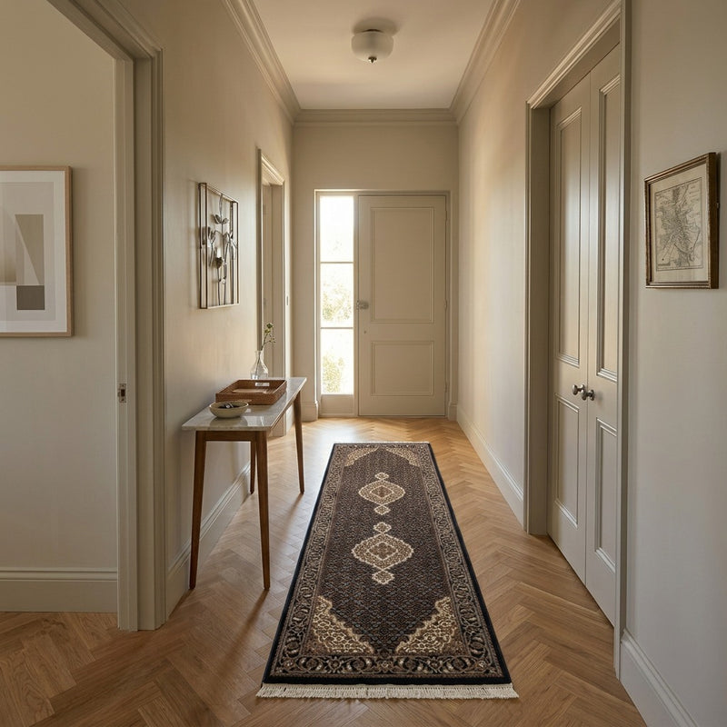 Tabriz Tappeto 82x251cm - Tappeto persiano - blu scuro
