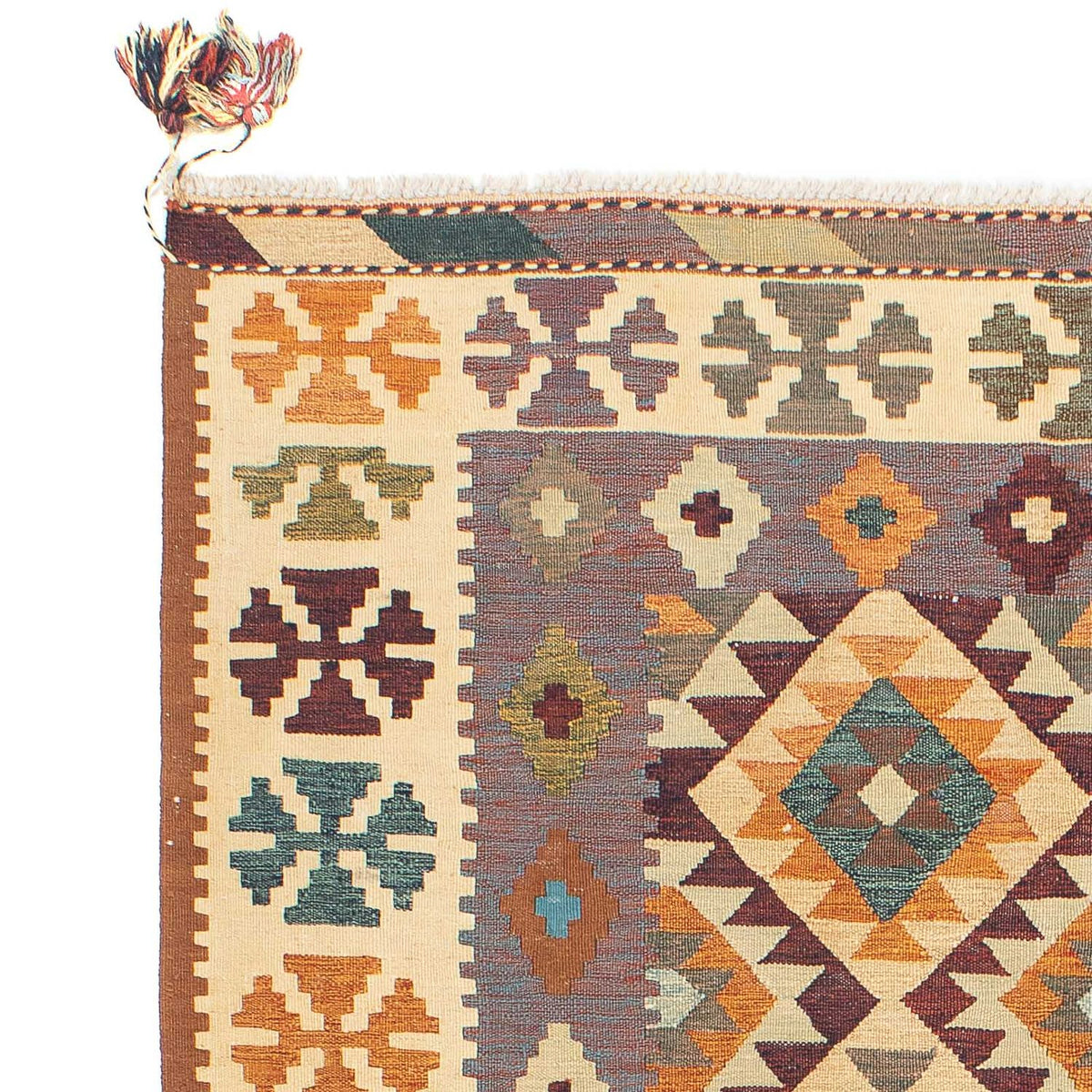 Kelim Fars Teppich 145x210cm - mehrfarbig