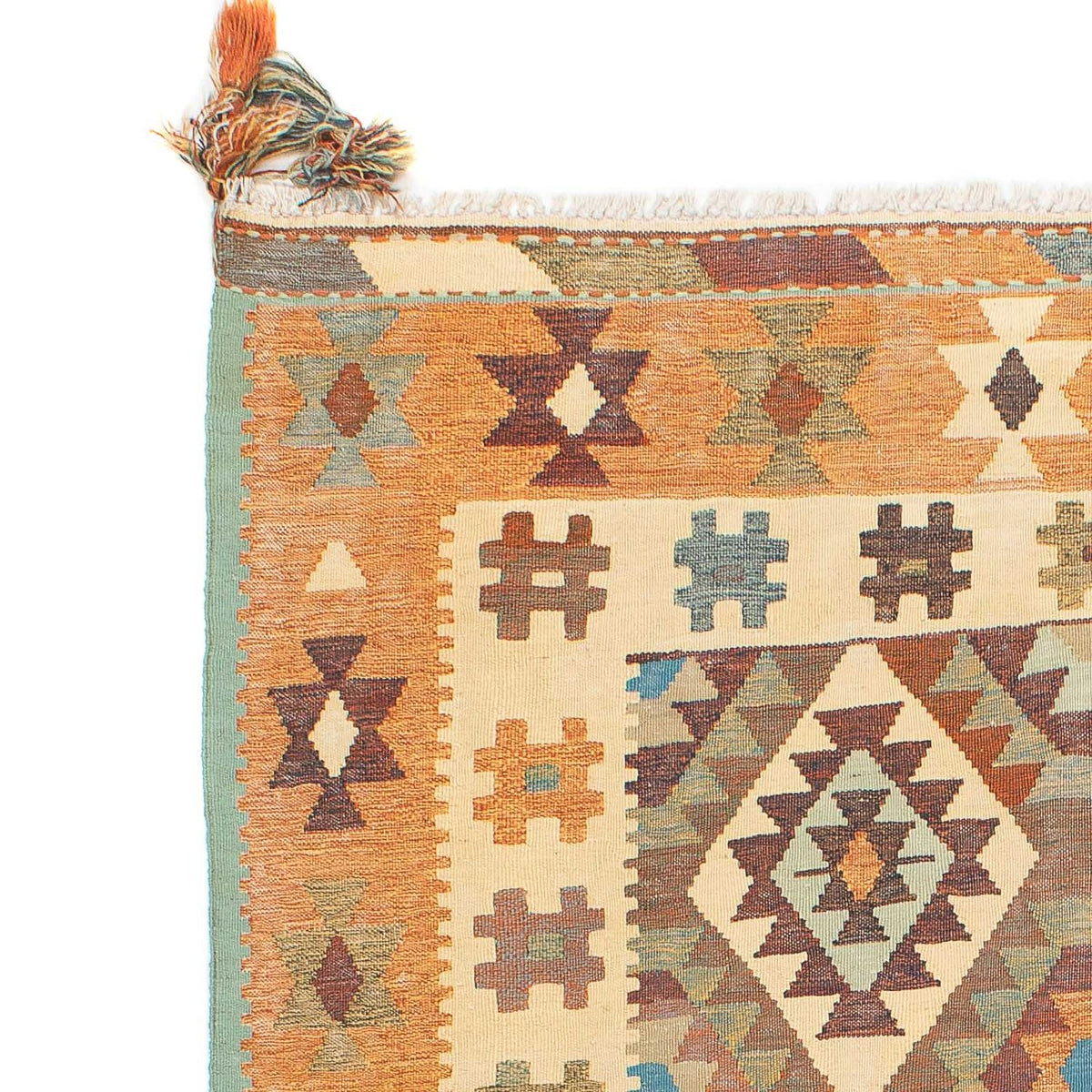 Kelim Fars Teppich 148x208cm - mehrfarbig