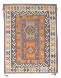 Tapis Kelim - Tendance - 211 x 161 cm - multicolore