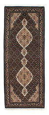 Tapis de Tabriz Tapis 84x201cm - Tapis persan - bleu foncé - Tapis de couloir / Bleu foncé / 84 x 201 cm Tapis de couloir