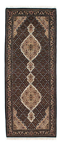 Tappeto corsia Tappeto Persero - Tabriz - 201 x 84 cm - blu scuro
