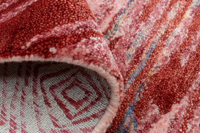 Designer Teppich 140 x 70 cm - rot