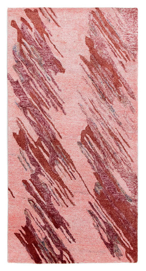 Designer Teppich 140 x 70 cm - rot