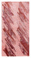 Designer Teppich 140 x 70 cm - rot