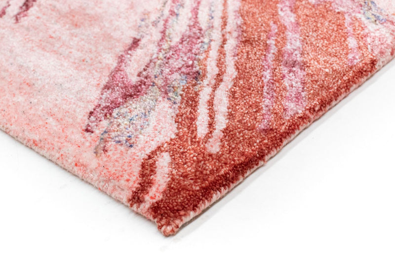 Designer Teppich 140 x 70 cm - rot