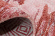 Designer Teppich 140 x 70 cm - rot
