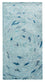 Designer Teppich 140 x 70 cm - türkis