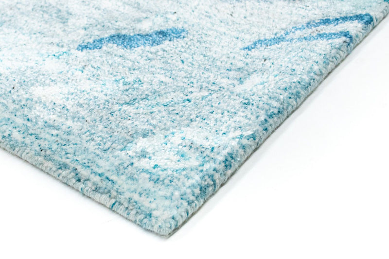 Designer Teppich 140 x 70 cm - türkis