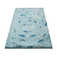 Designer Teppich 140 x 70 cm - türkis