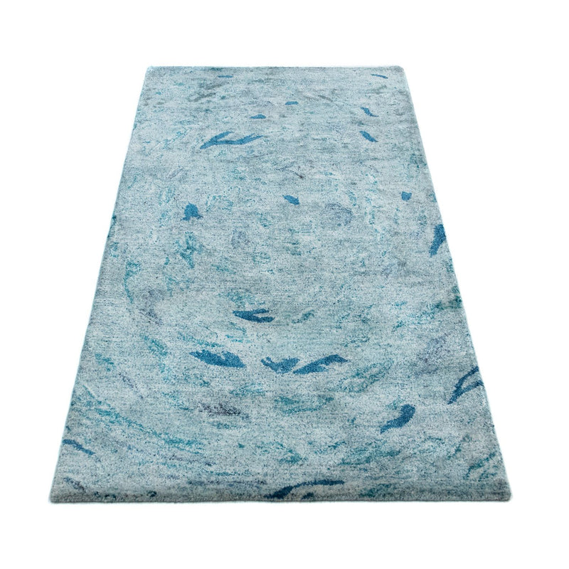 Designer Teppich 140 x 70 cm - türkis