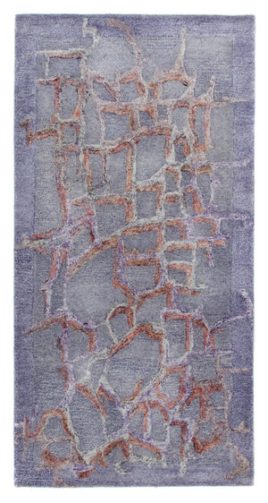Designer Teppich 140 x 70 cm - flieder
