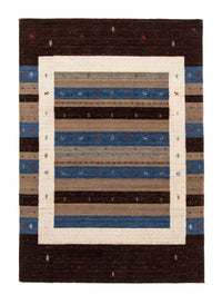 Tapis Gabbeh - Loribaft Persan - 204 x 142 cm - bleu foncé