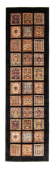 Ziegler Teppich 69x246cm - Orientteppich - dunkelblau